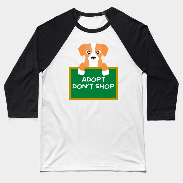 Advice Dog - Adopt Don't Shop Baseball T-Shirt by inotyler